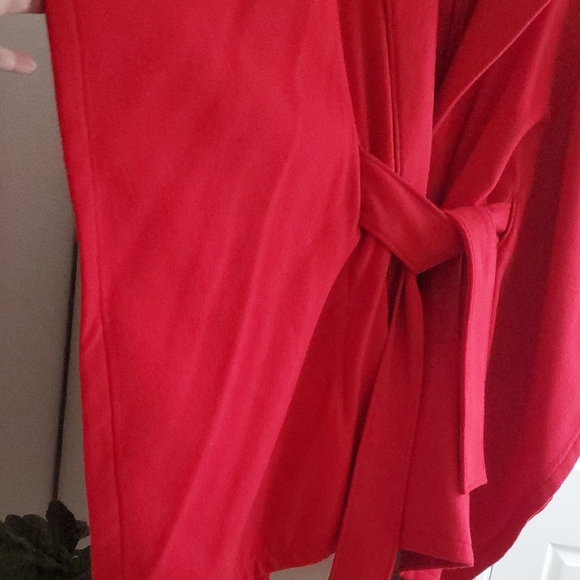 Rachel Zoe Red Cape Poncho - Picture 3 of 7